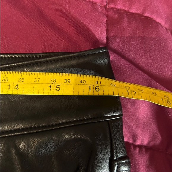 Mexx Black Faux Leather Pants size 12 - Picture 5 of 8